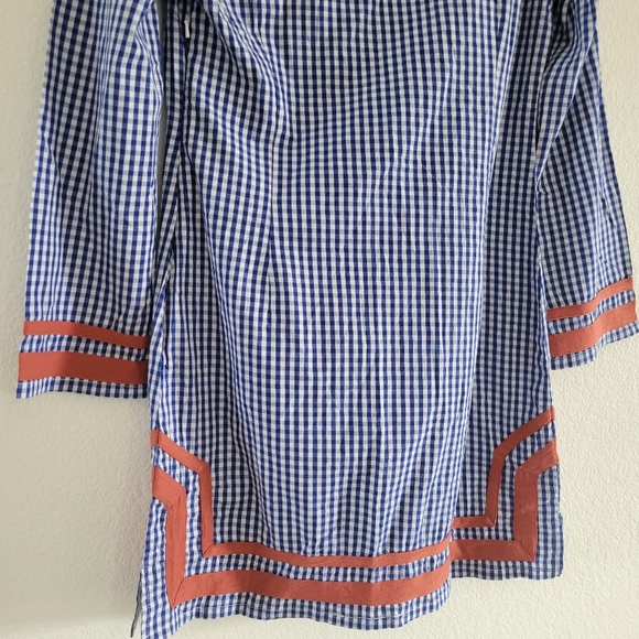 New With Tags Castaway Nantucket Island Gingham Tunic Dress Size Small - Picture 11 of 11